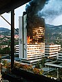 Executive Council Building during the Siege of Sarajevo in 1992