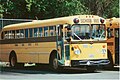 A 1966 Gillig from the Peninsula School District, taken in 2002. Uploaded and used on the Gillig Transit Coach School Bus article.