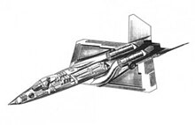 Cross section drawing of the F-23 intended for production