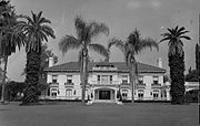 The former Wrigley Mansion in Pasadena, California, now the headquarters of the Tournament of Roses Parade