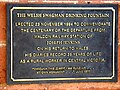 'Welsh Swagman' plaque at railway station