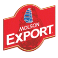 Molson Export beer bottle label