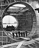 Blackwall Tunnel under construction, 1895