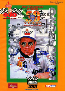 1996 Tyson Holly Farms 400 program cover