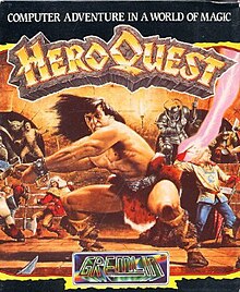 Commodore 64 box art of HeroQuest