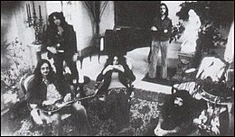 Wicked Lester (c. 1972), left to right: Ron Leejack, Gene Simmons, Paul Stanley, Brooke Ostrander, and Tony Zarrella