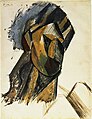 Pablo Picasso, Head of a Woman, 1909, gouache on paper, 62.2 x 48 cm, Museum of Modern Art, New York