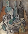 Pablo Picasso, 1908-09, Poissons et bouteilles, oil on canvas, 73.5 x 60 cm, Lille Métropole Museum of Modern, Contemporary and Outsider Art