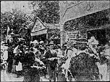 June 1908 photo showing new exhibits on western-side boardwalk