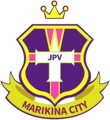 Current club crest after the change from "JP Voltes" to "JPV Marikina", 2017–present.