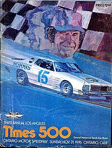 Official racing program of the 1976 Los Angeles Times 500