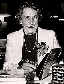 Mona Anderson at a signing for Both Sides of the River in 1981