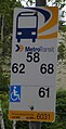 New Metro Transit bus stop on Alderney Drive in Dartmouth, Nova Scotia