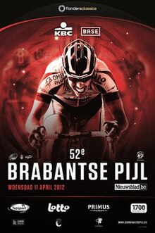 Event poster with previous winner Philippe Gilbert