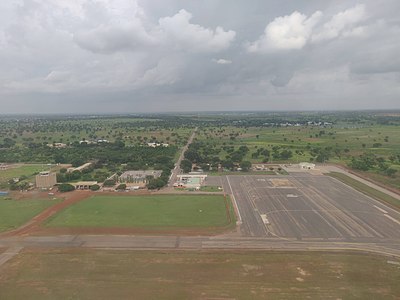 Aerial view of Tamale Airport in 2020