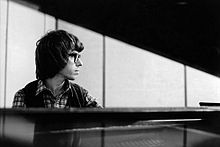 Jeffrey Morgan in the recording studio, 1977
