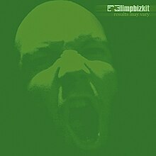 A green-tinted photo of Fred Durst screaming