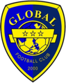The club's sixth crest, used in 2020, a version where the name "Makati" were replaced by three stars which represents the title that won by the club restoring its original name "Global FC."