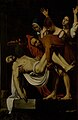 Moving Christ from Cross, Caravaggio's painting copied and attributed to Mattia Preti