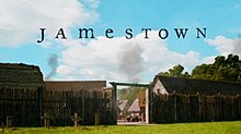 Series title over image of a stockade entrance