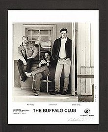 A black-and-white promotional image of the band The Buffalo Club