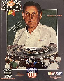 The 1995 Tyson Holly Farms 400 program cover, featuring Enoch Staley.
