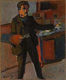 André Derain, Self-portrait in studio, 1903