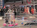 This photo is of a robot which I have put more than enough of my free time into: "FALGOR" at the Granite State Regional FIRST Robotics competition.