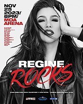 A poster of Regine Rocks, a concert by Regine Velasquez
