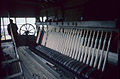 1987 interior view of Ramsbottom railway station signal box, as inherited from British Rail after closure of the line.