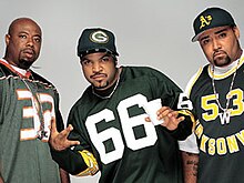 From left to right: WC, Ice Cube, Mack 10 in 2003