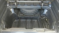 2009 Ridgeline RTL with full-size spare in spare tire service tray and OEM accessory in-bed trunk organizers