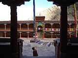 Courtyard of the historic Hemis Monastery inside the NP